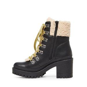 Steve Madden 'Bundleup' Leather Shearling Boots 6